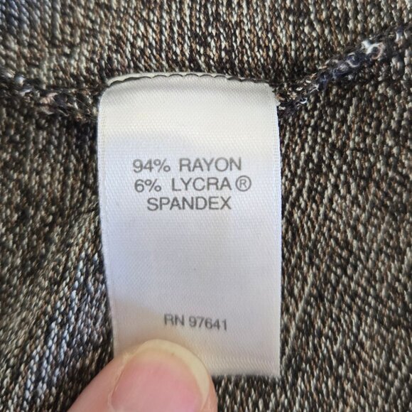 J.Jill Wearever Collection Medium  Womens Gray Tweed Pattern Knit Cardigan - Picture 5 of 5